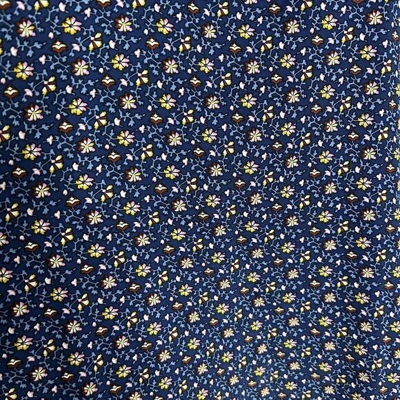 Tory Burch Sydney Dress in Blue Wild Pansy Floral Print - Picture 6 of 9